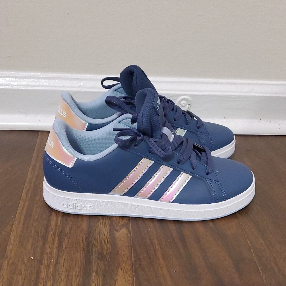 Adidas Navy Sneakers with White Base